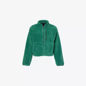 Флисовая куртка с вышитым логотипом и завязками на подоле The North Face, зеленый