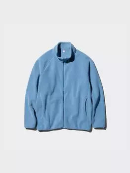Флисовая куртка с застежкой-молнией Uniqlo, цвет 63 синий