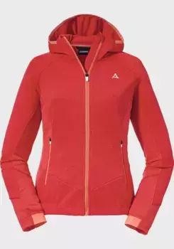 Флисовая куртка Schffel "Fleece Hoody Forillon L", с капюшоном, красный