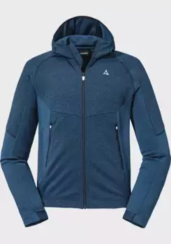 Флисовая куртка Schffel "Fleece Hoody Forillon M", с капюшоном, синий