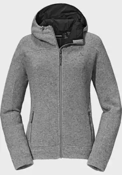 Флисовая куртка Schffel "Fleece Hoody Lakefield L", с капюшоном, серый