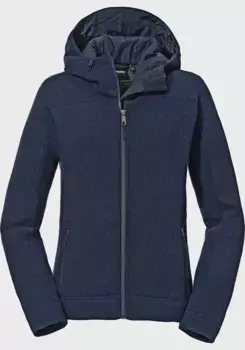 Флисовая куртка Schffel "Fleece Hoody Lakefield L", с капюшоном, синий