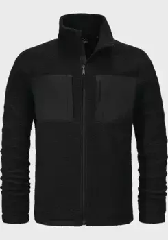 Флисовая куртка Schffel "Fleece Jacket Atlanta M", без капюшона, черный