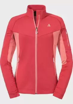 Флисовая куртка Schffel "Fleece Jacket Hydalen L", без капюшона, красный