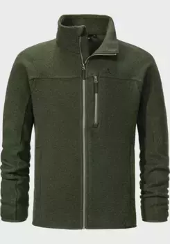 Флисовая куртка Schffel "Fleece Jacket Lakefield M", без капюшона, зеленый