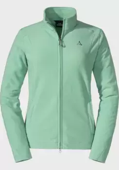 Флисовая куртка Schffel "Fleece Jacket Leona3", без капюшона, зеленый