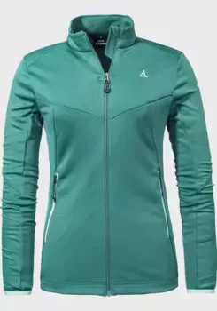 Флисовая куртка Schffel "Fleece Jacket Svardalen L", без капюшона, зеленый