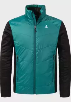 Флисовая куртка Schffel "Hiking Hybrid Jk Style Cascata MNS", без капюшона, зеленый