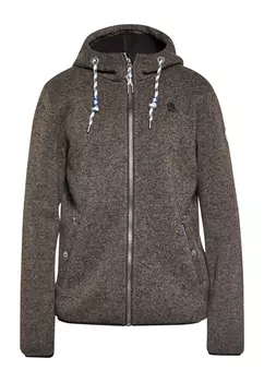 Флисовая куртка Schmuddelwedda Strickfleeceblouson, цвет Grau Melange