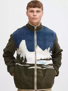 Флисовая куртка сдабис Solid, зеленый