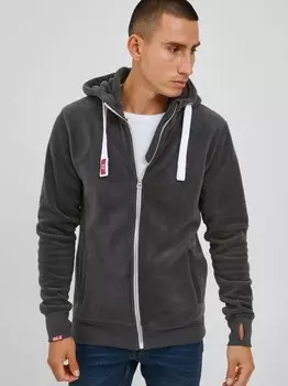 Флисовая куртка сдлоки Solid, серый