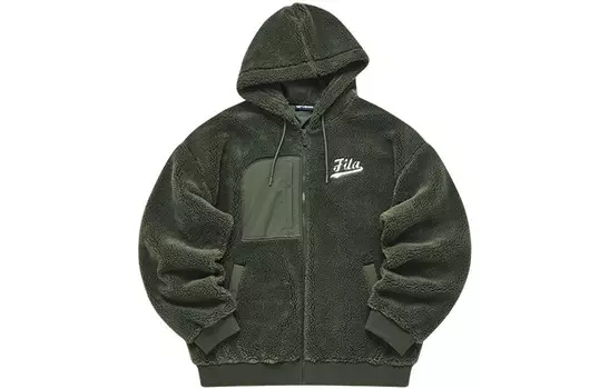Флисовая куртка серии BASEBALL для мужчин Wizard темно-зеленого цвета Fila Fusion