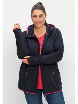 Флисовая куртка sheego aus Fleece, цвет tiefblau