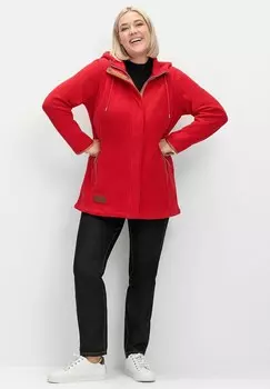 Флисовая куртка Sheego, красный