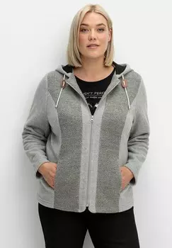 Флисовая куртка Sheego, серый