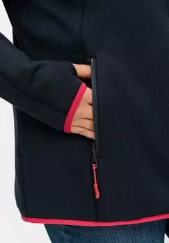 Флисовая куртка Sheego, темно-синий