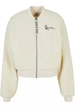 Флисовая куртка SIGNATURE OS COLLEGE Karl Kani, кремовый белый