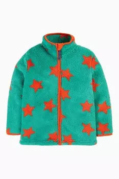 Флисовая куртка со звездной молнией Frugi, синий