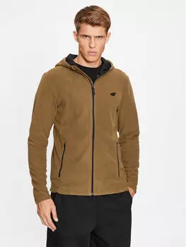 Флисовая куртка стандартного кроя 4F, коричневый