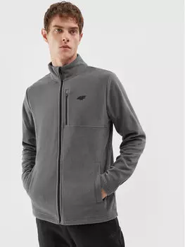 Флисовая куртка стандартного кроя 4F, серый