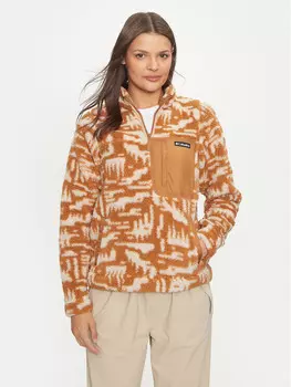 Флисовая куртка стандартного кроя Columbia, коричневый