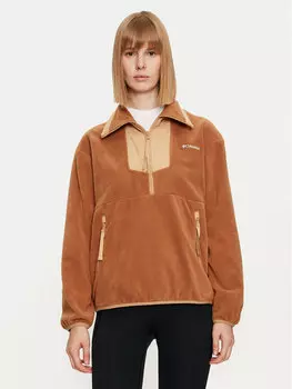 Флисовая куртка стандартного кроя Columbia, коричневый