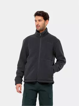 Флисовая куртка стандартного кроя Jack Wolfskin, черный