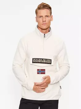 Флисовая куртка стандартного кроя Napapijri, бежевый