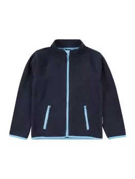 Флисовая куртка стандартного кроя PLAYSHOES, небесно-голубой/темно-синий