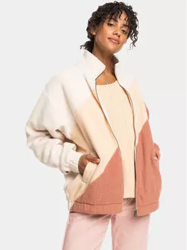 Флисовая куртка стандартного кроя Roxy, бежевый