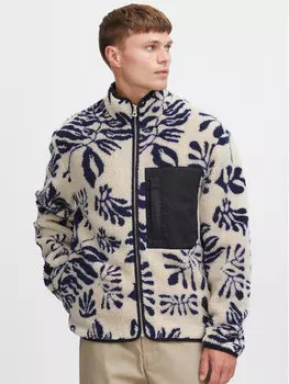 Флисовая куртка стандартного кроя Solid, бежевый