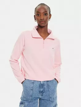 Флисовая куртка стандартного кроя Tommy Jeans, розовый