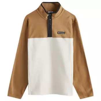 Флисовая куртка Steens Mountain с застежкой на полкнопки Columbia, черный