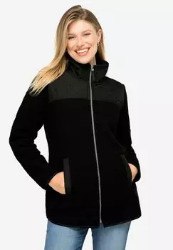 Флисовая куртка STEHKRAGEN ZIPPER LAURASN, цвет zwart