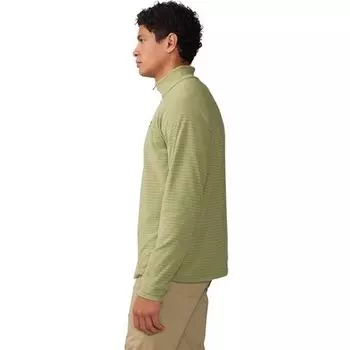 Флисовая куртка Summit Grid с молнией 1/2 – мужская Mountain Hardwear, цвет Light Cactus