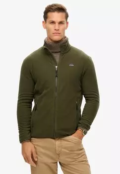 Флисовая куртка Superdry, зеленый