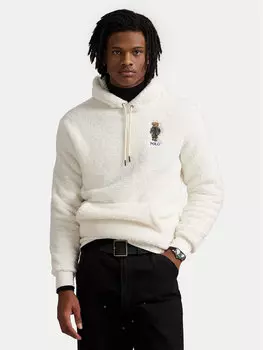 Флисовая куртка свободного кроя 710930550004 Polo Ralph Lauren, экрю