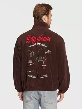 Флисовая куртка свободного кроя Bdg Urban Outfitters, коричневый