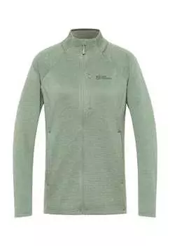 Флисовая куртка "Тайга" дышащая и теплая Jack Wolfskin, цвет eucalyptus