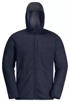 Флисовая куртка TANNENSPUR HOODED Jack Wolfskin, темно-синий деним