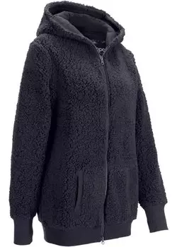 Флисовая куртка тедди Bpc Bonprix Collection, серый