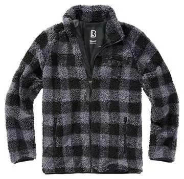 Флисовая куртка Тедди Brandit, черный/серый