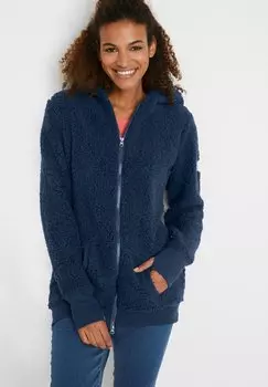 Флисовая куртка Teddy bonprix, синий