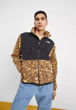 Флисовая куртка The North Face КУРТКА ДЕНАЛИ, угольно-коричневый, водный искажение/черный