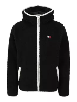 Флисовая куртка Tommy Jeans, черный