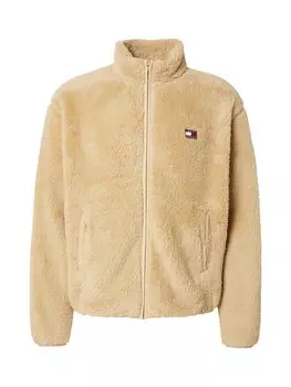 Флисовая куртка Tommy Jeans Fleece Jacket, бежевый