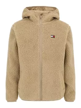 Флисовая куртка Tommy Jeans Fleece Jacket, бежевый