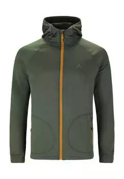 Флисовая куртка-трек с эластичным ворсом и практичным капюшоном Whistler, цвет 3053 deep forest