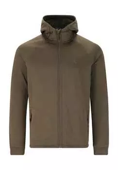 Флисовая куртка-трек с эластичным ворсом и практичным капюшоном Whistler, черный