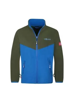 Флисовая куртка Trollkids, цвет efeugrn/mittelblau